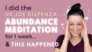 1 week of Dispenza Abundance Meditation and some MAGIC