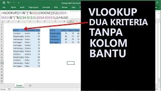 Rumus VLOOKUP dengan 2 Kriteria Kolom atau Lebih