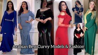 Arabian Curvy Model & Beautiful Fashion Dresses