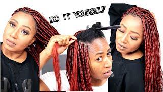 DIY EASY FULL BOXBRAIDS FOR BEGINNERS