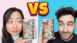 We Each Open A Shiny Treasure EX Booster Box Japanese Paldean Fates