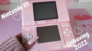 Unboxing original nintendo ds in 2022  Pink console