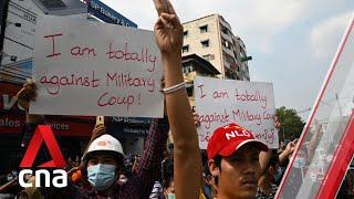 Thousands protest in Yangon against Myanmar military coup