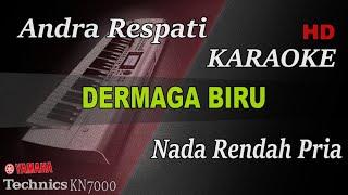 ANDRA RESPATI - DERMAGA BIRU  NADA RENDAH PRIA   KARAOKE