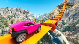 GTA 5 CRAZY PARKOUR RACE  No Copyright Gameplay 4K 60fps  690  GTA Gameplay for TikTok & YouTube