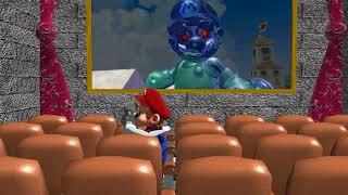 Mario and Wii Fit Trainers dating at Movie Theatre MMD