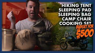 My motorcycle camping gear 2022 for $500 - Adventure Riding Australia