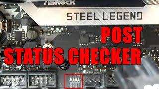 AsRock B550M Steel Legend LED POST Indicator - POST Status Checker PSC