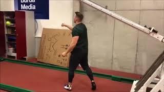 Johannes Vetter Training With Strength Training Device  Javelin Throw