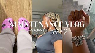 MAINTENANCE VLOG  Hair Nails Shopping  South African Youtuber