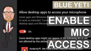 Audacity error while opening sound device  Blue Yeti Microphone  Windows 10  1080P