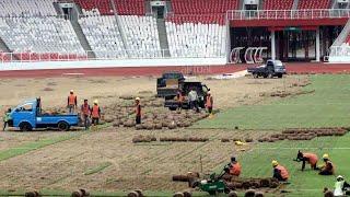 BERKELAS‼️RUMPUT GBK DIGANTI DEMI PIALA DUNIA 2026TIMNAS MAIN DI GBKUPDATE STADION GBK