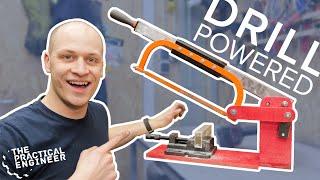 Cut metal easily - DIY Power hacksaw