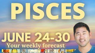 Pisces - PREPARE TO MOVE INTO WEALTH AND ABUNDANCE THIS WEEK JUNE 24-30 Tarot Horoscope ️