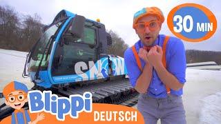 Blippi besucht einen Skiort  Blippi Deutsch  Abenteuer und Videos für Kinder