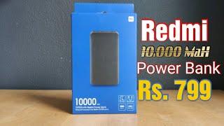 Redmi Power Bank 10000 mAh Unboxing Charge time tests Authentication