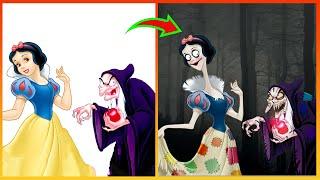 Disney Princesses Turns Into Zombies - Creepy Cartoon Creative Cartoon Ideas