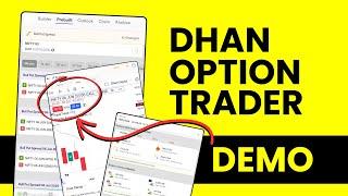 How to Use Dhan Option Trading App - Live Demo and Review