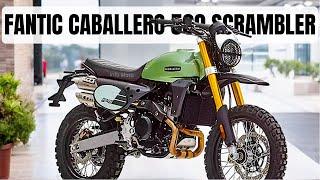 NEW 2024 FANTIC CABALLERO 500 SCRAMBLER A MODERN ICON RETAINS ITS RETRO CHARM