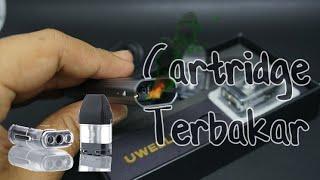 Parah cartridge uwell caliburn terbakar