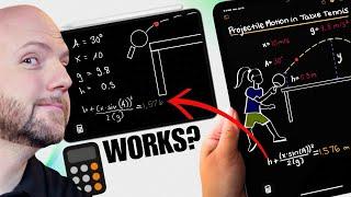 Ive tested the new iPad Calculator App Math Notes. It is...