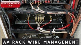 Home Theater AV Rack Wire Management How to