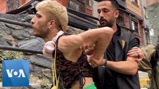 Turkish Police Chase Detain Protesters at Istanbuls Trans Pride Parade  VOA News