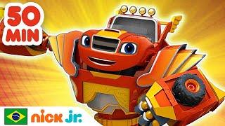 Blaze e os Monster Machines  Os melhores resgates do Blaze  Nick Jr. em Português