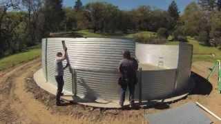 Installation of 50000 Gallon Pioneer® Water Tank