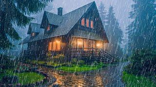 Pioggia Rilassante per Sonno Profondo in 3 Minuti - Rumore della Pioggia sul Tetto nella Foresta