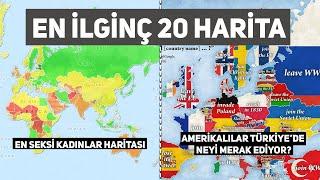 Dünyanın EN İLGİNÇ 20 Haritası