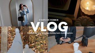 OCTOBER WEEKLY VLOG thanksgiving cozy fall vibes new hair huge clothing haul