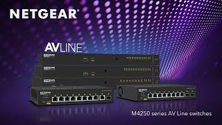 The Powerful M4250 AV Line of 1G AV-over-IP Compact Desktop Switches