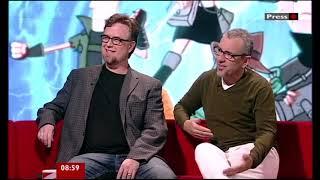 Phineas and Ferb on BBC News Interview with DanSwampyThomas Sangster 2011