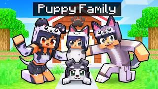 Having a PUPPY FAMILY in Minecraft