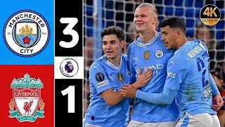 Manchester City vs Liverpool 3-1 • Premier League Highlights & Goals