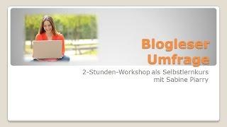 Blog optimieren mit einer Umfrage - www.piarry-akademie.com