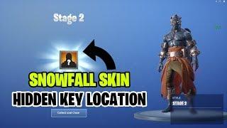 Fortnite Snowfall Skin Stage 2 Hidden Key Location