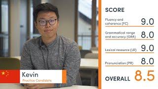 Band 8.5 IELTS Practice Speaking Exam mock test - Kevin from China 