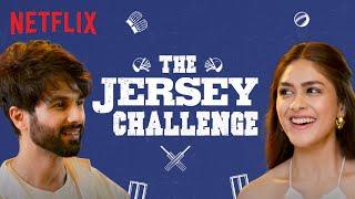 Shahid Kapoor & Mrunal Thakur Play Guess The Cricketer And Other Games  Jersey  Netflix India