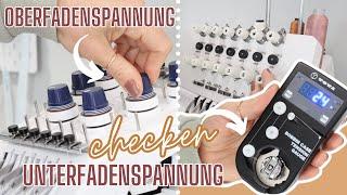 Der GROSSE Fadenspannungscheck bei meinen Freiarmstickmaschinen Small Business VLOG