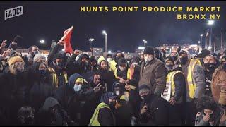 AOC stands with Teamsters Local 202 at Hunts Point Produce Market  Alexandria Ocasio-Cortez