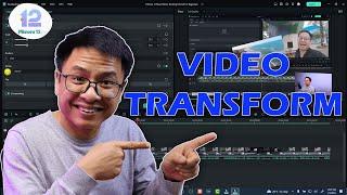 Filmora 12 Video Transformation SCALE ROTATE FLIP Tutorial For Beginners