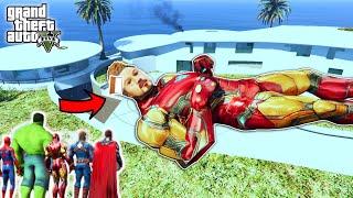 Franklin Enter Inside IRON MAN’s Head then Vison fight Thanos for Mind Stone in GTA5  GTA5 AVENGERS