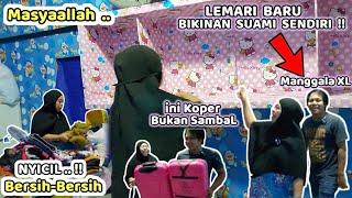 Nyicil Bersih-Bersih ‼️ Lemari Baru - Bikinan Suami Sendiri