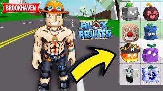 HOW TO TURN INTO One Piece Devil Fruits In Blox Fruits Roblox Brookhaven  * ID Codes