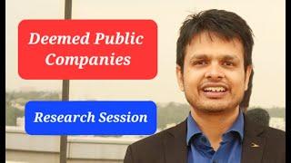 Deemed Public Companies In-depth Analysis 271 Companies Act 2013 Live Discussion