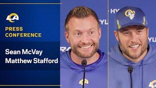 Sean McVay & Matthew Stafford Address The Media Ahead Of Sundays Wild Card Matchup vs. Lions