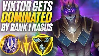 Rank 1 Nasus DOMINATES Viktor Midlane Season 14 how to play nasus mid  Carnarius