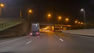 M1 Motorway at night